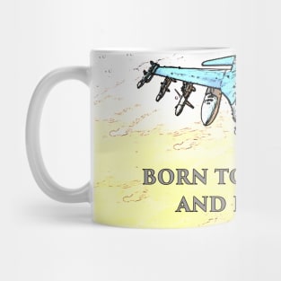 Fighter Jet Born s6h5 Mug